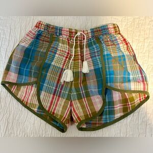 Pink Chicken Plaid Millie Shorts 7Y